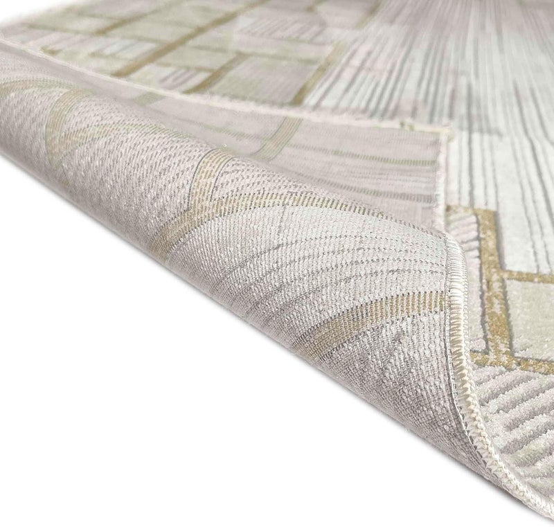 Home Canvas سجادة منطقة HC Home Canvas Milano Collection 30891B ذهبية - 160x230 سم - Image 4