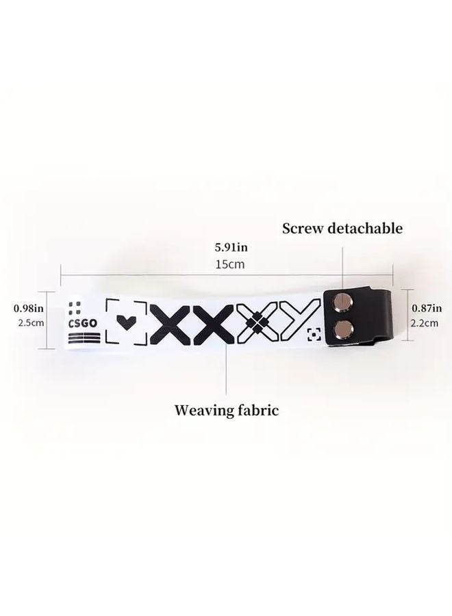 Black Mechanical Keyboard Charm Wooting Keycap Ribbon CSGO Style Printed Gaming Wristband - Image 3