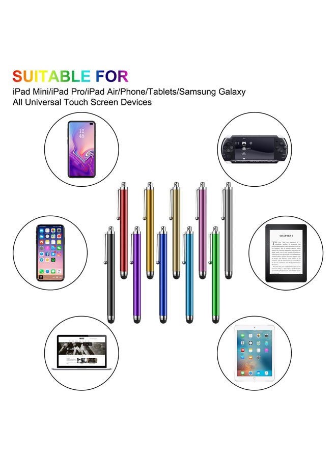 SLKIJDHFB Stylus Pen [10 Pack] Universal Capacitive Touch Screen Pens for Android Tablets, iPad Mini, iPad Pro, iPad Air, Smartphones, Samsung Galaxy - Tablet Accessories, Multiple Colors - Image 3