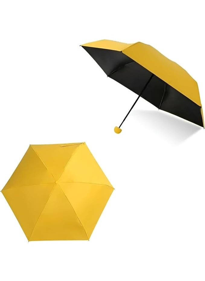 Plan A - Pocket Size Folding Travel Umbrella – Compact Lightweight Sun Rain Umbrella with UV Protection, Compact Capsule Design, Suitable for Kids, Women, Men, Windproof for Commuting and Daily Use - Image 1