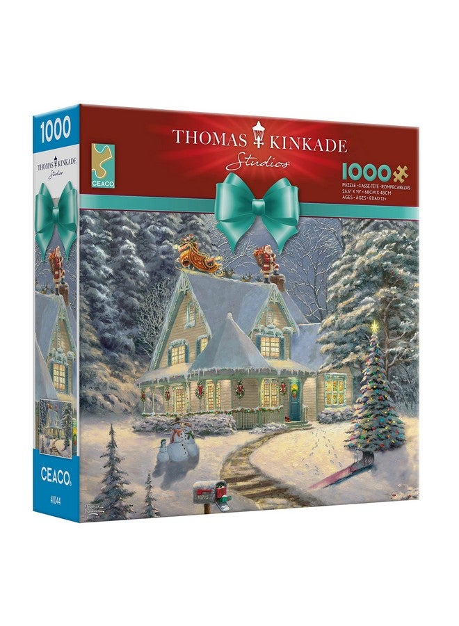 Ceaco Thomas Kinkade Holiday Midnight Delivery 1000 Piece Jigsaw Puzzle - Image 3