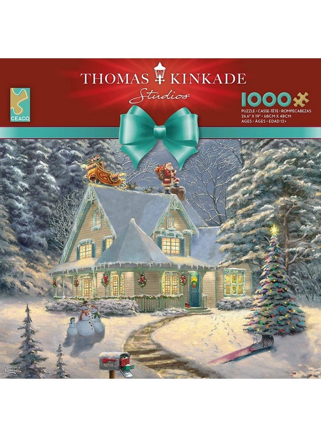 Ceaco Thomas Kinkade Holiday Midnight Delivery 1000 Piece Jigsaw Puzzle - Image 2