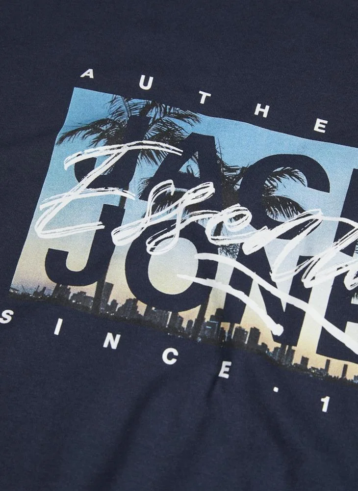 JACK & JONES JJCOLTON PHOTOPRINT TEE SS CREW NECK