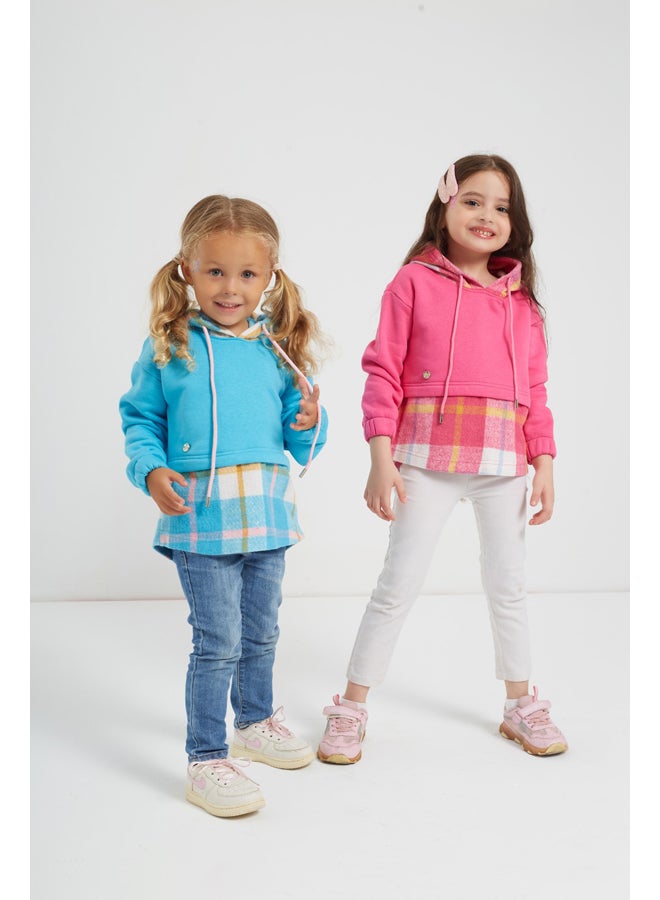 melon Girls Cotton sweatshirt - Turquoise 