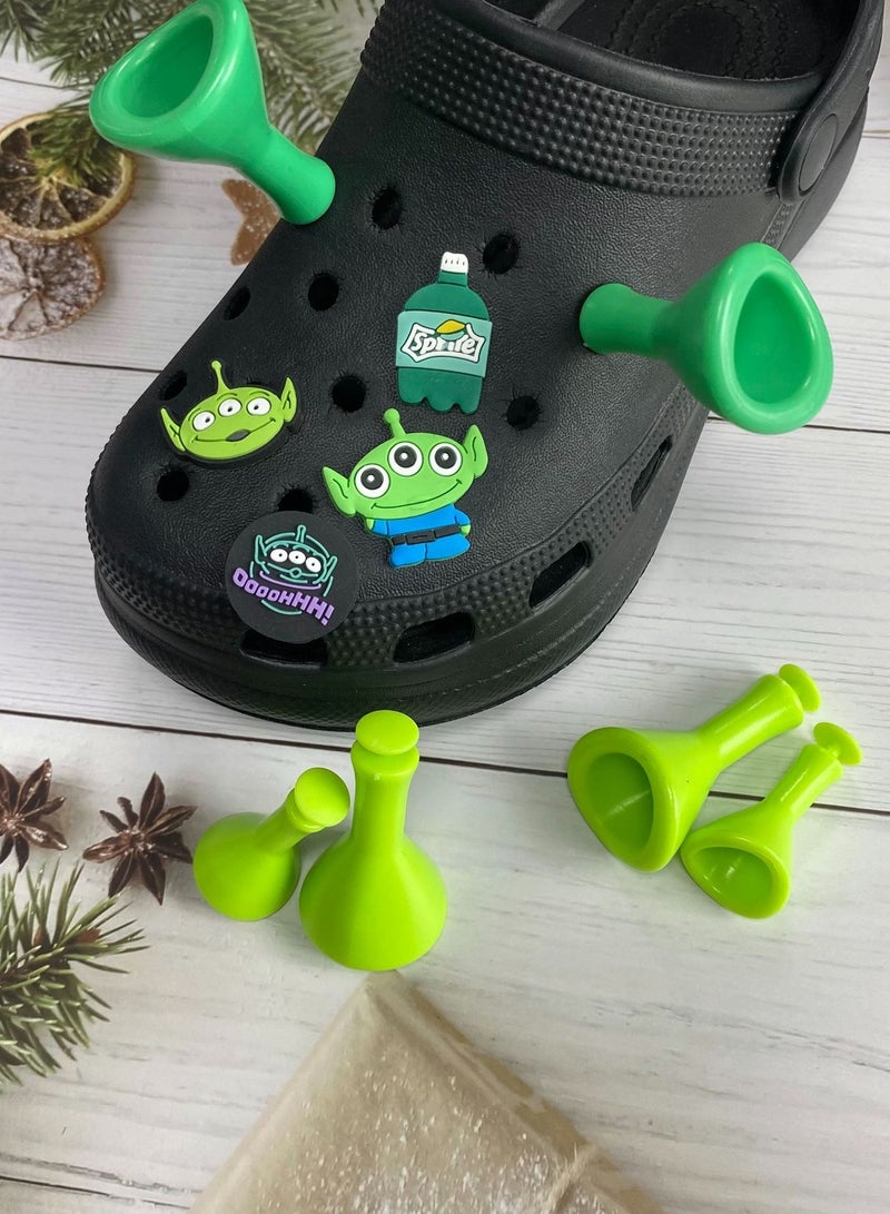 Crocs Shoe Charms for Men Women Kids Party Favors Mini Bracelet Decoration Set of 4 - Image 2