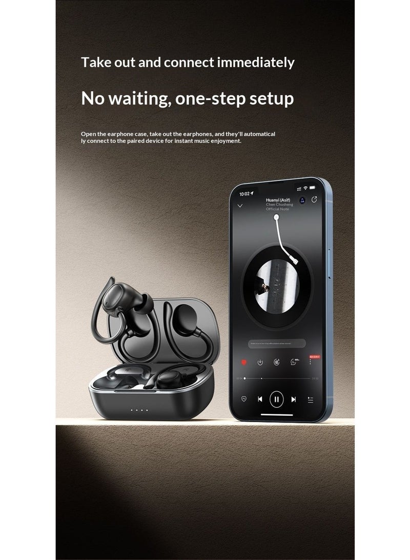 G95 Sports Earphones with Ergonomic Ear Hook, Bluetooth 5.4, Noise Reduction - Image 2
