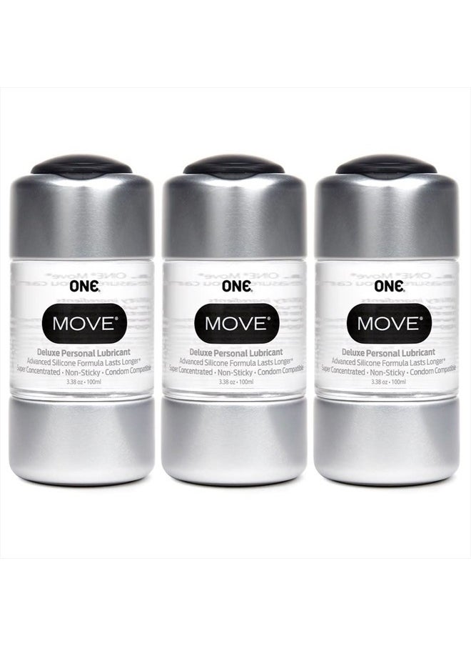 One - Condoms One Move Lubricant, 100 Ml, 3 Pack - Image 1
