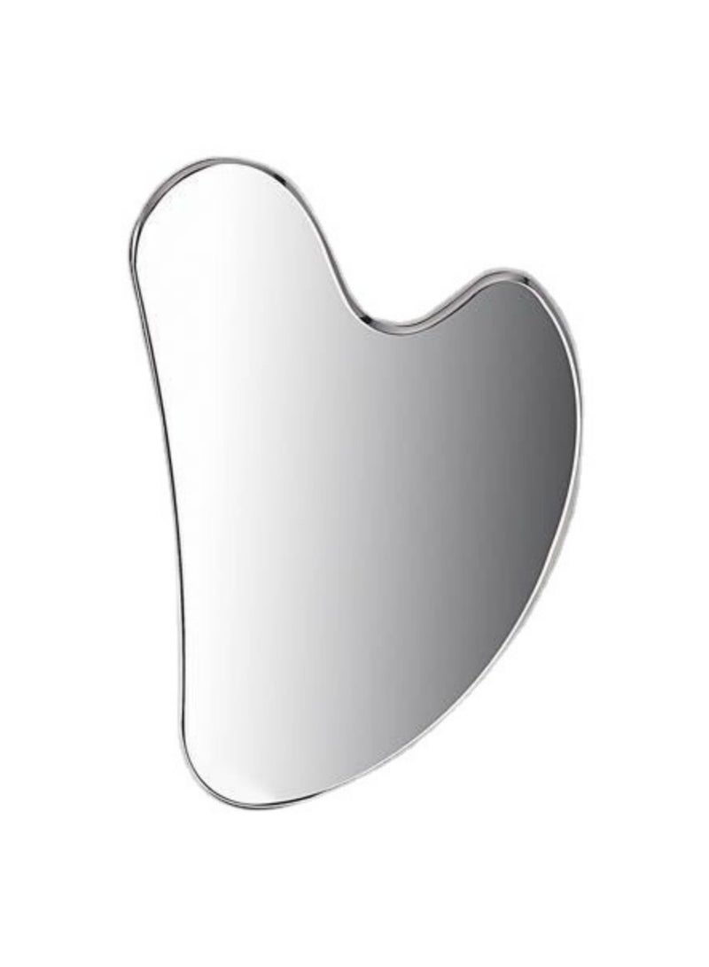 مجموعة أدوات كاشط الغوا شا المصنوعة من الفولاذ المقاوم للصدأ النقي وأداة تدليك الوجه للوجه والعين والرقبة - Image 4