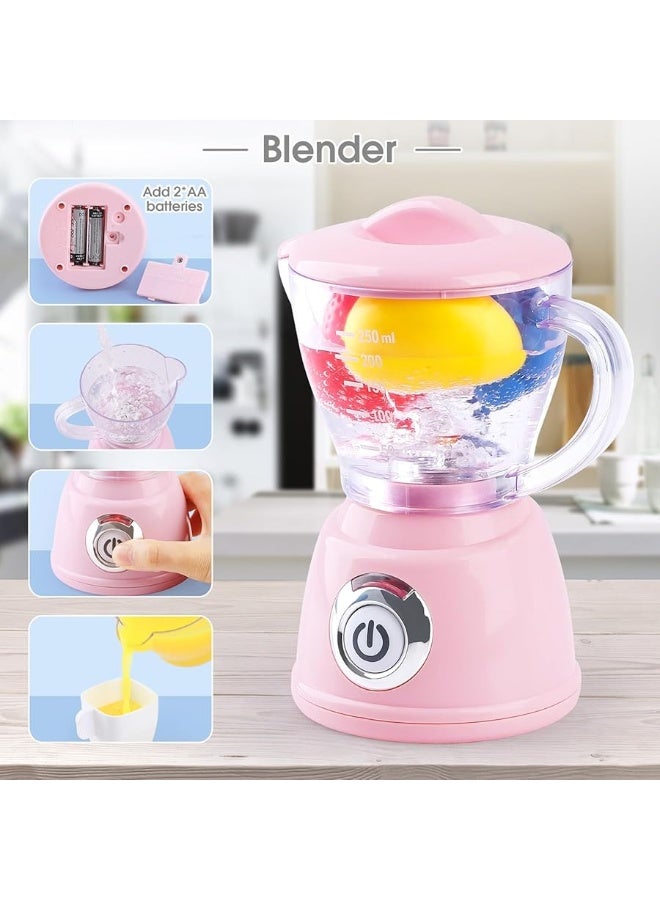 PLAY Kids Toy Kitchen Sets, Play Kitchen Accessories for Kids Ages 4-8 3-5, Kitchen Appliance Toys, Blender, Coffee Maker Machine, Mixer, Toaster, Pretend Play Toys for 4 Year Old Girls Toddlers 3-5  - Image 1