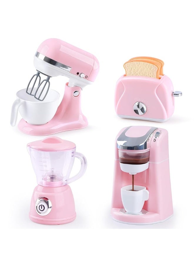 PLAY Kids Toy Kitchen Sets, Play Kitchen Accessories for Kids Ages 4-8 3-5, Kitchen Appliance Toys, Blender, Coffee Maker Machine, Mixer, Toaster, Pretend Play Toys for 4 Year Old Girls Toddlers 3-5  - Image 5