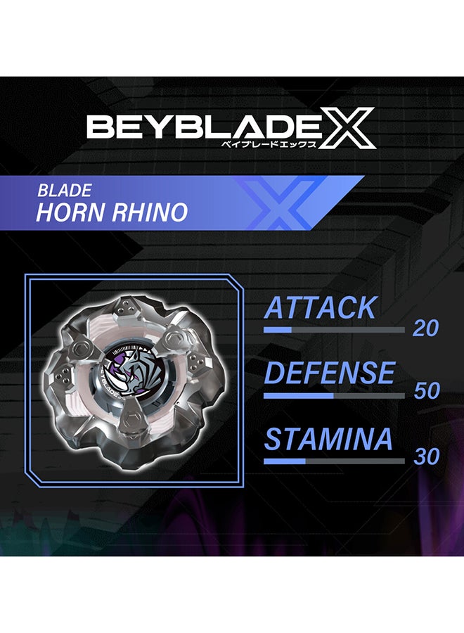 BeyBlade X Horn Rhino 3-80S Booster Pack Set, Balance Type Top with Customizable Parts, Bey Toy for 8+ Year Old Boys and Girls, Spinning Toys, Battle Tops - Image 5
