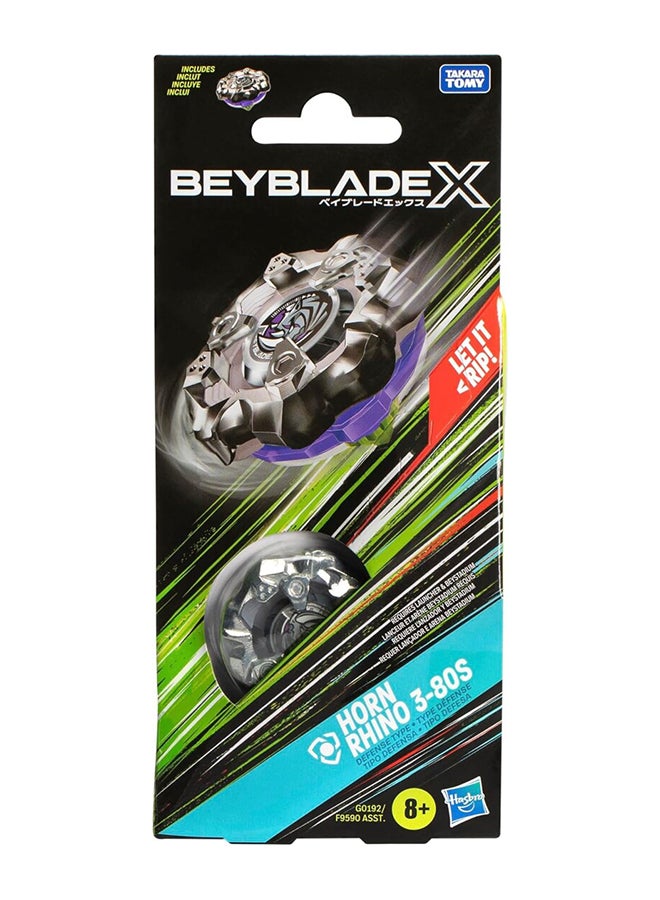 BeyBlade X Horn Rhino 3-80S Booster Pack Set, Balance Type Top with Customizable Parts, Bey Toy for 8+ Year Old Boys and Girls, Spinning Toys, Battle Tops - Image 2