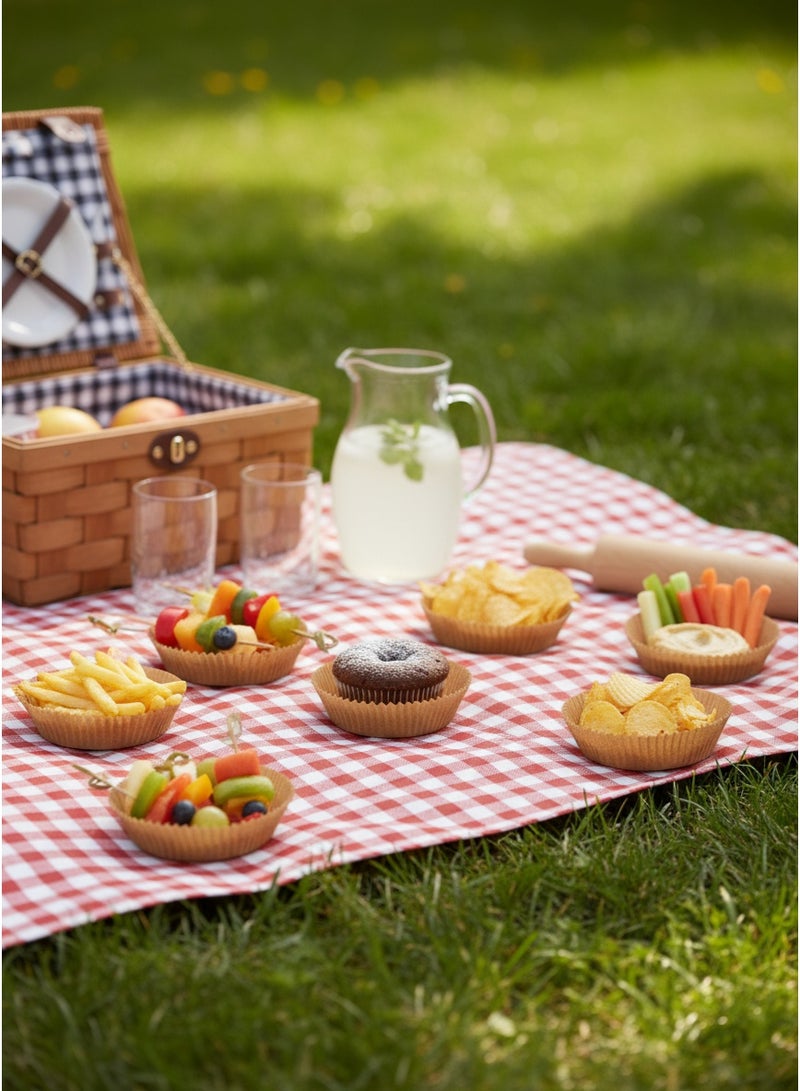 شفاء الحياة ورق دائري للفرن الهوائي مقاوم للحرارة العالية يمتص الزيت ويمنع الالتصاق 100 قطعة عبوة عالمية لعشاق الخبز العائلي وخبراء المطبخ - Image 4