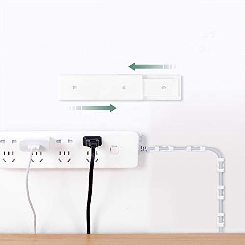 NAIDEV NAIDEV 4 Pack Power Strip Holder Fixator No Hole Plugin Wall Socket Sticker Fixer Loading 10Kg Maximum for Desk Wall WiFi Router Remote Control Paper Towel Box 4  - Image 3