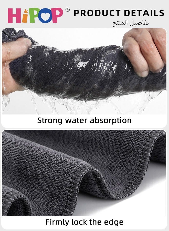 هيبوب عبوتان من مناشف الجيم ميكروفايبر، منشفة رياضية سريعة الجفاف مع حقيبة تخزين، مناشف رياضية فائقة الامتصاص للياقة البدنية، خفيفة الوزن ومضغوطة، 42 × 95 سم. - Image 4