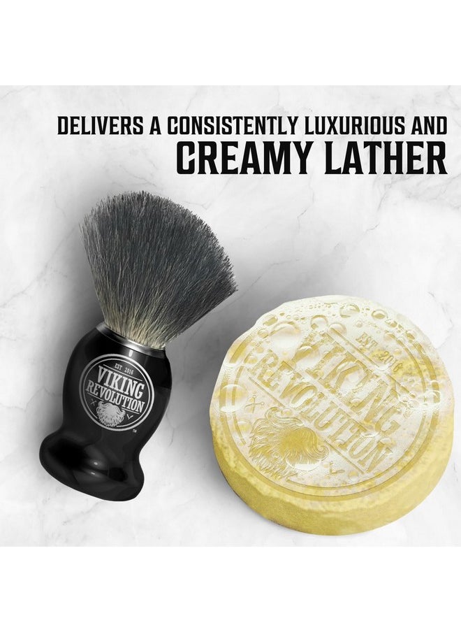 Viking Revolution Shaving Soap For Men - Shave Soap For Use With Shaving Brush And Bowl For Smoothest Wet Shave, Shaving Soap Puck - 4 Pack Variety, Each Pack 2.5Oz  - Image 4