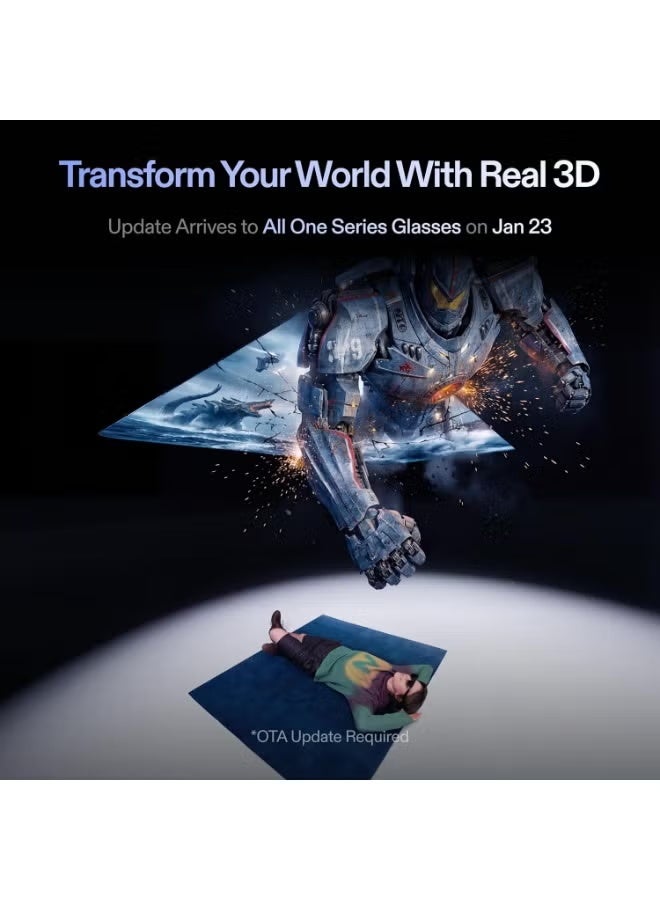 اكسريال نظارات XREAL 1S VR الذكية الجديدة في رمضان 2026 - نظارات واقع معزز خفيفة الوزن مع شاشة غامرة متوافقة مع الهواتف الذكية وأجهزة الكمبيوتر الشخصية وأجهزة الألعاب. - Image 2