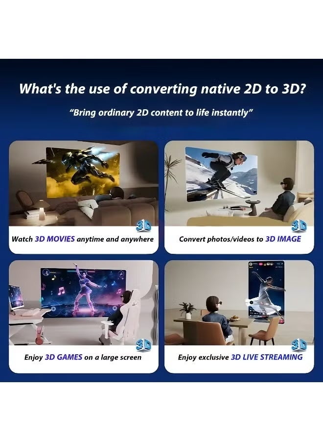 اكسريال نظارات XREAL 1S VR الذكية الجديدة في رمضان 2026 - نظارات واقع معزز خفيفة الوزن مع شاشة غامرة متوافقة مع الهواتف الذكية وأجهزة الكمبيوتر الشخصية وأجهزة الألعاب. - Image 5
