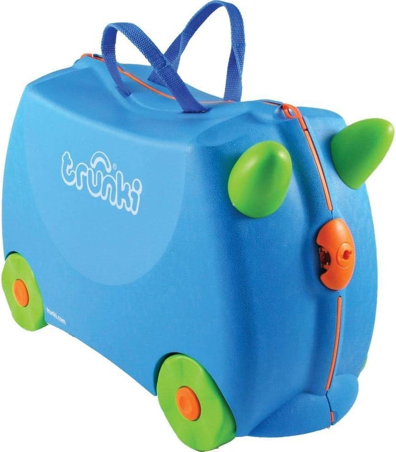 trunki Terrance Ride On Suitcase, Blue [TI0054-GB01] - Image 1