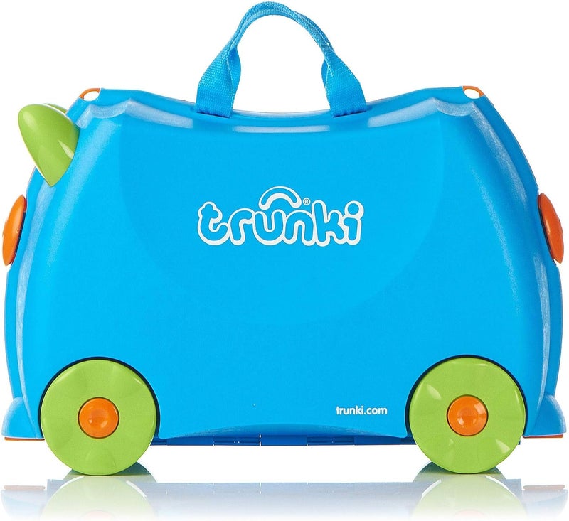 trunki Terrance Ride On Suitcase, Blue [TI0054-GB01] - Image 3