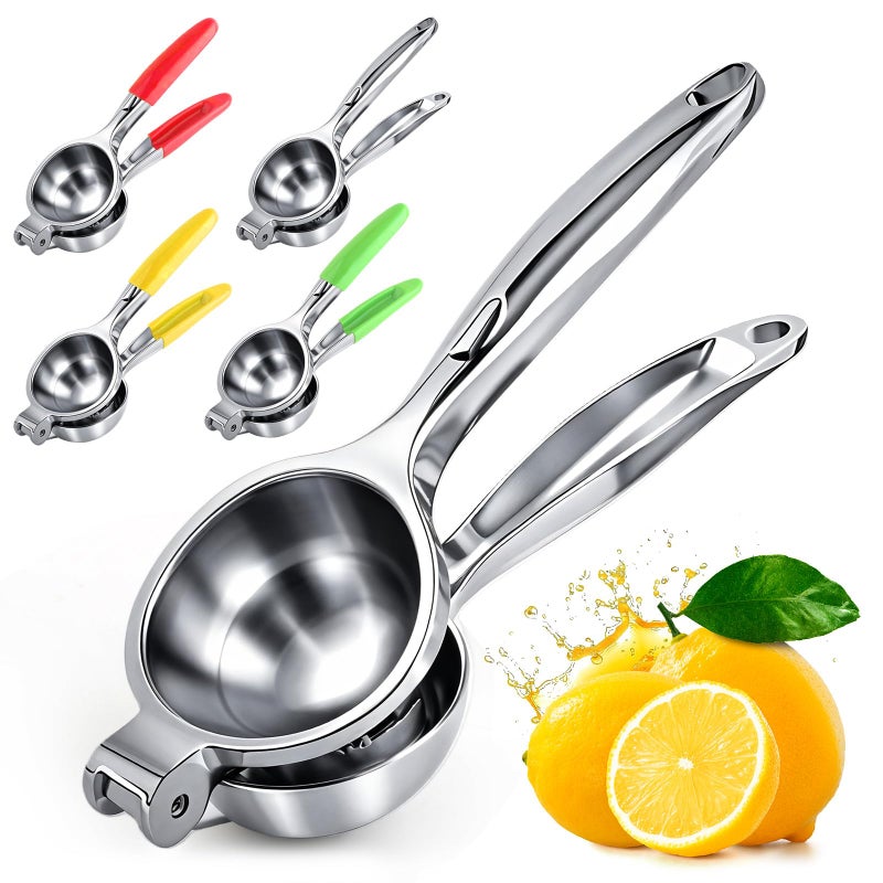 PUPTILY Lemon Squeezer Large Lemon Squeezer Juicer Stainless Steel Heavy Duty Manual Citrus Juicer Hand Press Kitchen Tools Lime Squeezer Bar Tool Easy to Clean Metal Lemon Hand Press - Image 2