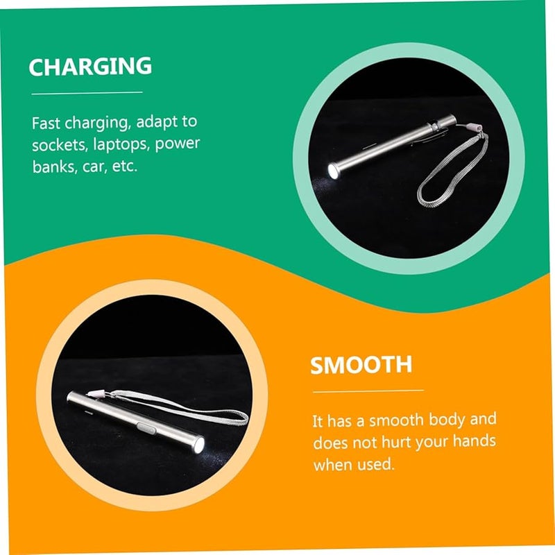 مصباح LED طبي قابل لإعادة الشحن عبر USB، مقياس بؤبؤ محمول للأطباء والممرضات لفحص صحة الفم - Image 3