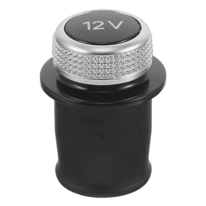 ABS Plastic Dustproof Car Cigarette Lighter Socket Cover Plug Black Interior Accessory - Image 2