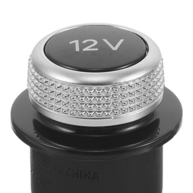 ABS Plastic Dustproof Car Cigarette Lighter Socket Cover Plug Black Interior Accessory - Image 4
