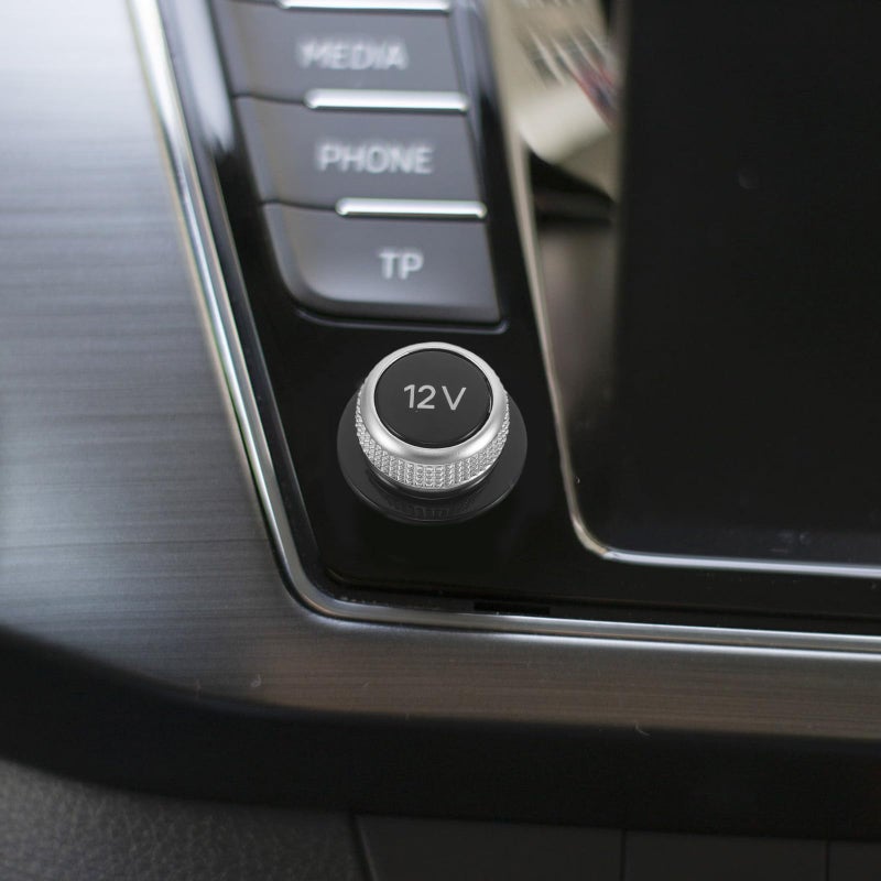 ABS Plastic Dustproof Car Cigarette Lighter Socket Cover Plug Black Interior Accessory - Image 5
