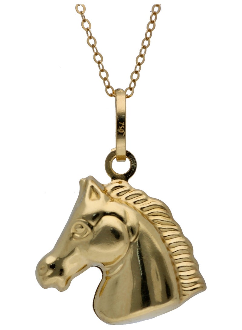أف كيه جوليريز Gold Horse Shaped Pendant 18KT  - Image 1