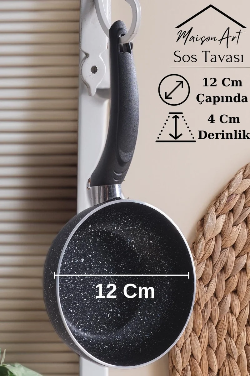زد ان بي هوم Sauce Pan 12 cm Sauce Pan Food Pan Granite Pan Fireproof Non-Stick