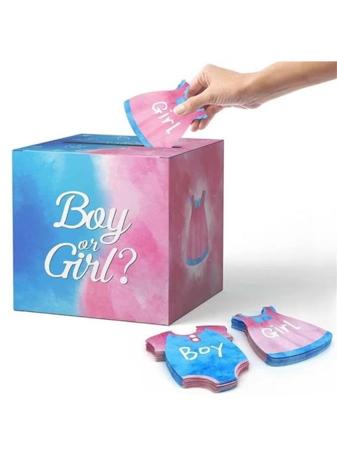 صبي أو فتاة أزياء الجنس تكشف عن مجموعة بطاقات الاقتراع للحزب - Image 1