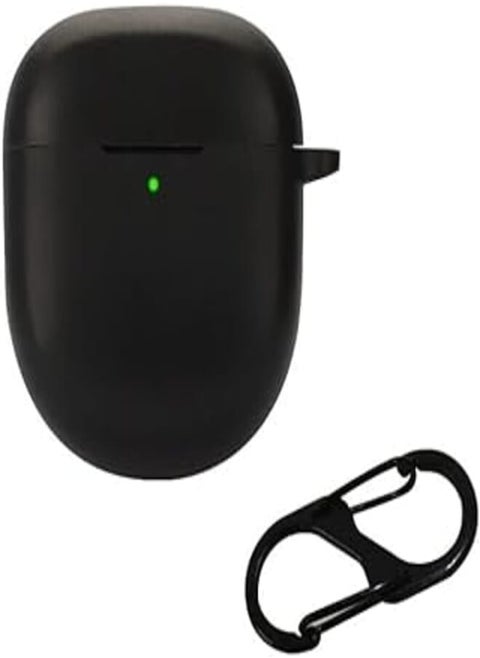 Silicone Carrying Case Compatible with Bose QuietComfort Ultra 2023, Portable Scratch Cover with Hook Carabiner (black)