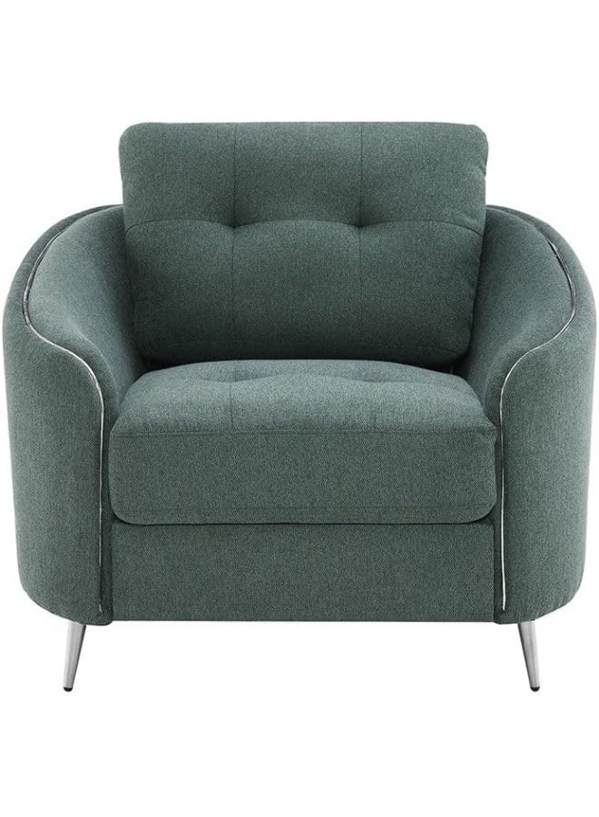 Comfynest Comfynest Kruzer 1Seater Fabric Sofa With 2Year Warranty 100X86X88Cm Green - Image 2