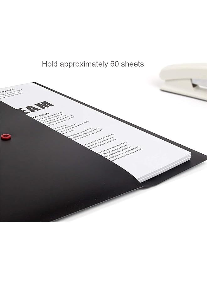 Envelopes Folders 5 Pcs A4 File Folders Plastic Envelopes Folders For Paperwork Wallets Document Organizer With Snap Button Closure Document Stationery Tools Organization Black - pzsku/Z6BCE1086952DF2E03D25Z/45/_/1740916427/26ffffd2-a0ed-4098-888c-6d3b2f532684