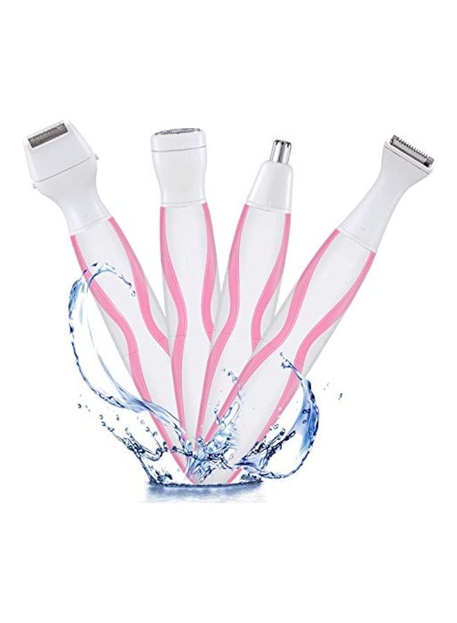 NIBEMINENT Waterproof Body Trimmer White/Pink/Silver - Image 1