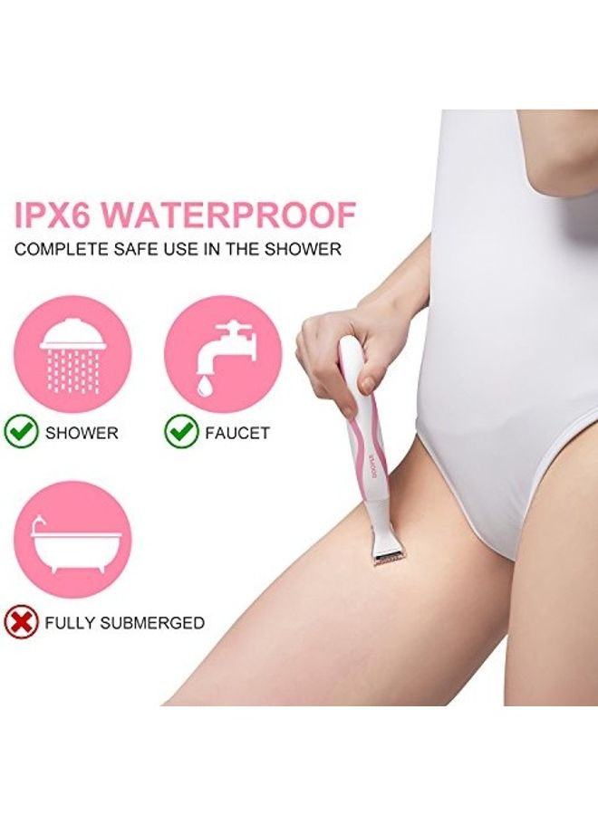 NIBEMINENT Waterproof Body Trimmer White/Pink/Silver - Image 3