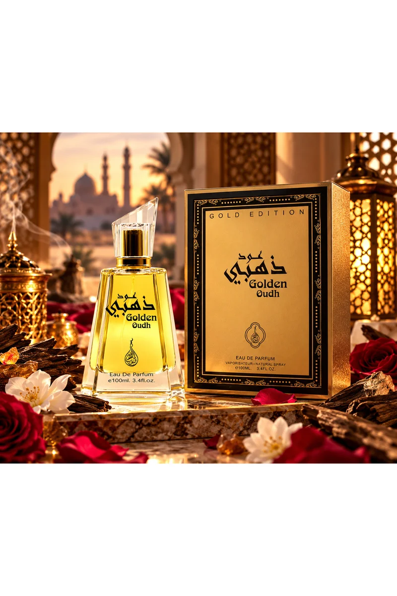 mahabub Golden Oudh Gold Edition Eau De Parfum 100ml | Floral, Woody & Musky Fragrance