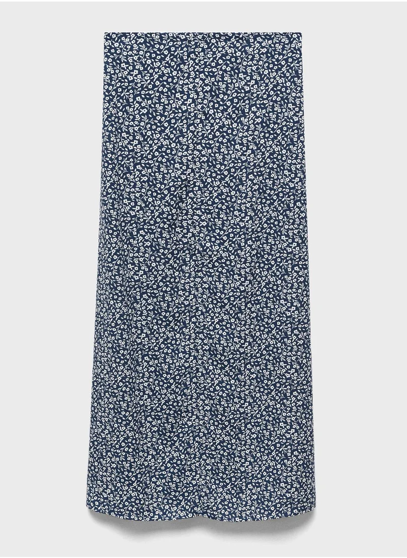 MANGO Kids Gloria Print Maxi Skirt