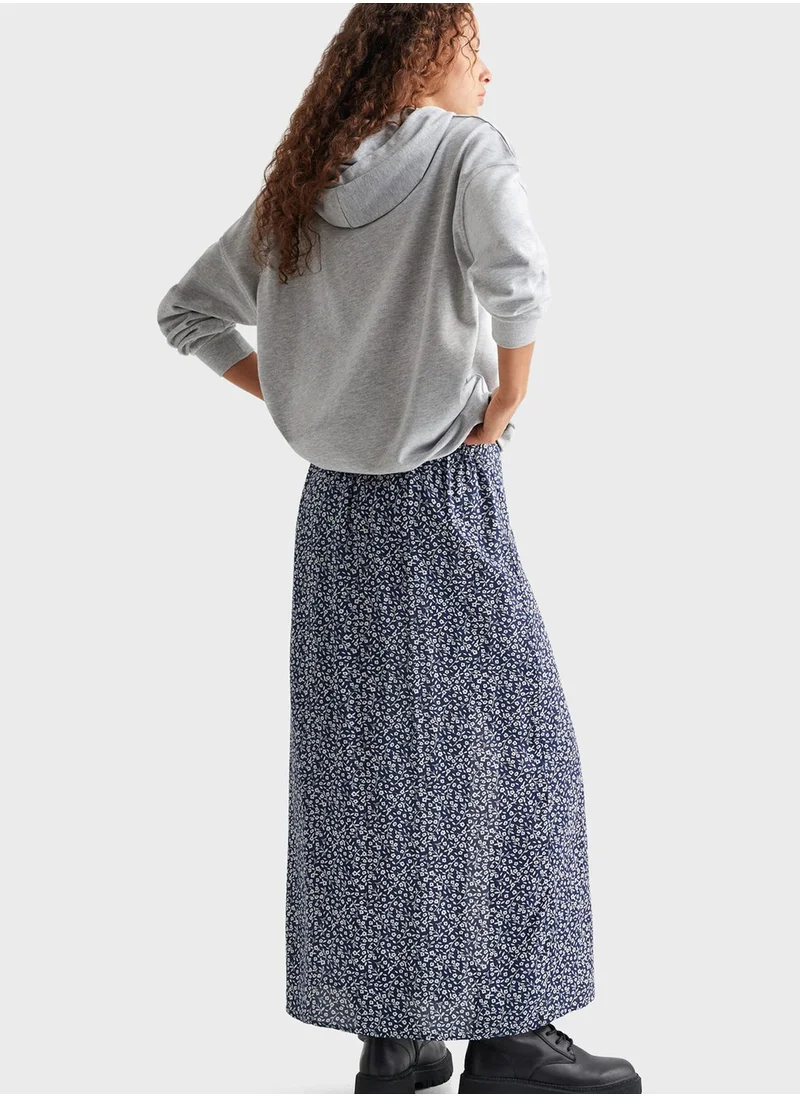 MANGO Kids Gloria Print Maxi Skirt