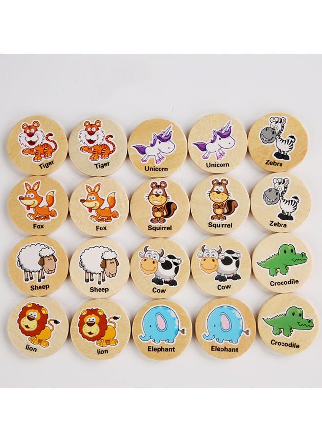 20 Educational Toys for Kids Wooden Games - Image 1