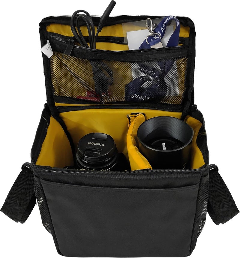 Tagus Water Resistant DSLR Camera Bag with Shoulder Strap | Compatible with Nikon, Canon, Sony Mirrorless Cameras | Travel Camera Case with Lens Accessories Compartment - Image 2