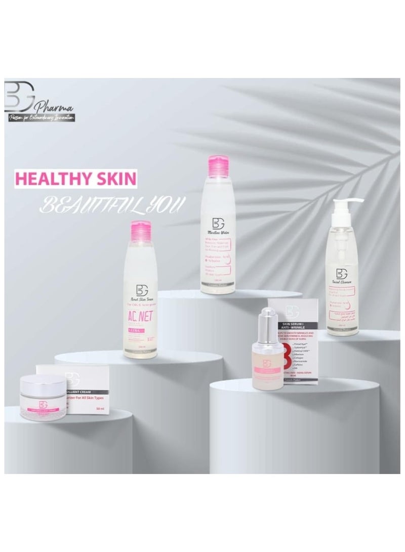 BG Micellar Water – Gentle Makeup Remover & Facial Cleanser – Hydrating Formula for Face, Eyes & Lips – Suitable for Sensitive Skin – Daily Skincare – 200ml - Image 2