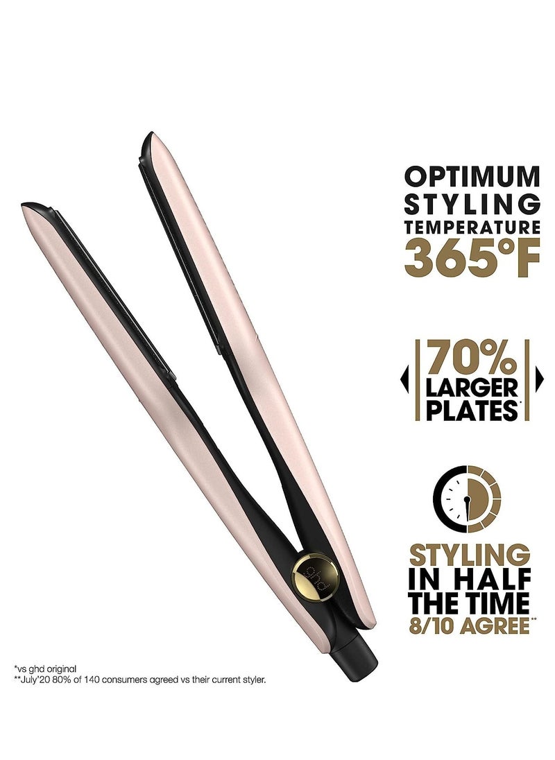 ghd - Max Styler 2 inch Flat Iron Hair Straightener, Wide Plates Ceramic Straightening Iron, Professional Hair Iron Styler for Long, Thick & Curly Hair Rose Gold, Sunsthetic Collection - Image 1
