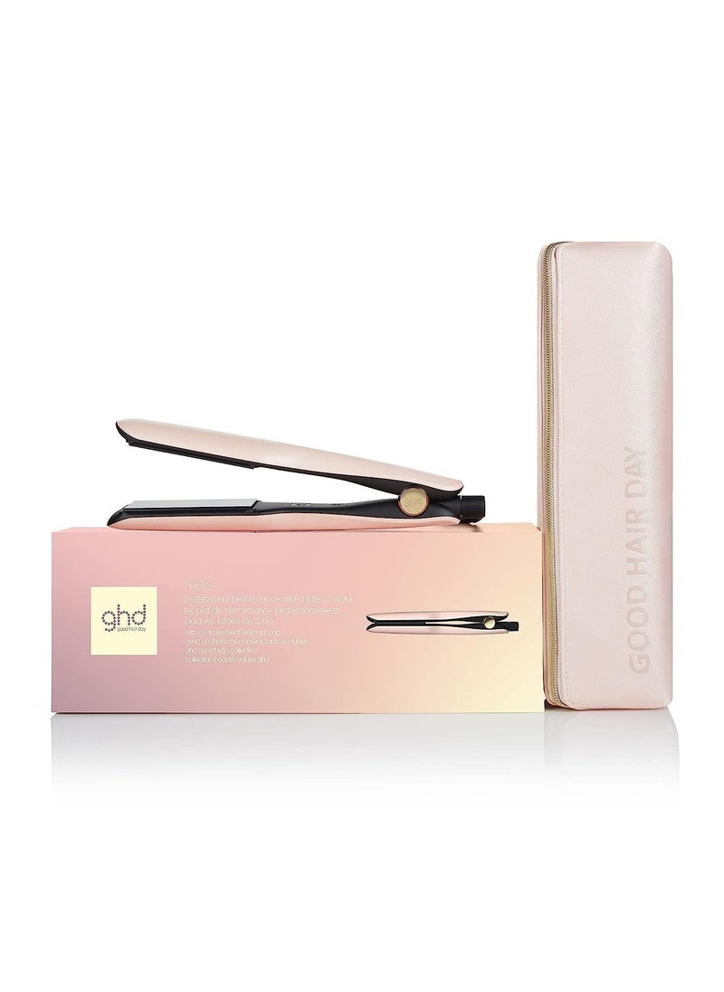 ghd - Max Styler 2 inch Flat Iron Hair Straightener, Wide Plates Ceramic Straightening Iron, Professional Hair Iron Styler for Long, Thick & Curly Hair Rose Gold, Sunsthetic Collection - Image 1