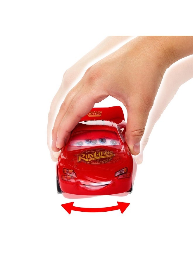 Mattel Games Mattel Disney and Pixar Cars Moving Moments Toy Car with Moving Eyes & Mouth, Lightning McQueen Race Car, 7 inches Long  - Image 2