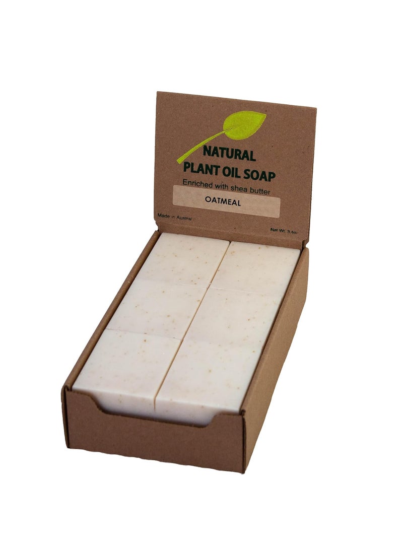 Simple Scents Australia Oatmeal  Bran Scented Natural Soap Bars 12 Bars 35oz Moisturizing French Triple Milled Soap Bars Enriched with Shea Butter  Pure Plant Oil Bath  Body Soap Bars 
