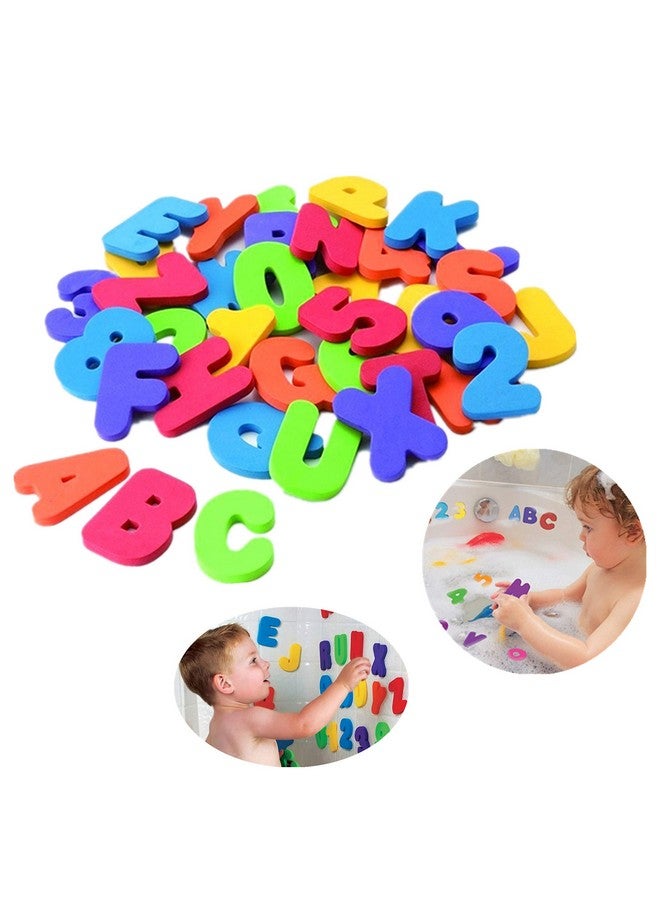 BAIVYLE Baby Bath Toys Foam Fun Alphabet Letters And Numbers-Floating Toy 36 Pcs Abc For Bathtub Educational Kids Boys Girls. Baby Bath Time Toys-Makes Clean Up Easy As They Drip Dry In The Tub - Image 2