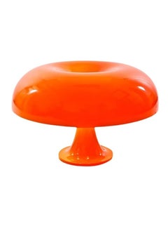 Orange mushroom lamp, LED night lamp for table, durable, safe and environmentally friendly, used for home decoration, study, living room, bedroom, gifts, includes warm bulbs.