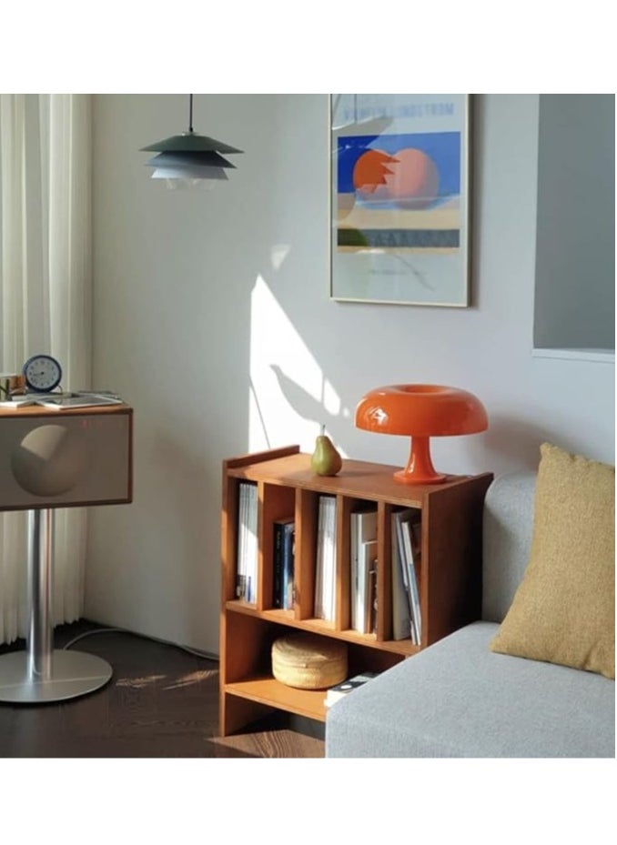 Generic - Orange mushroom lamp, LED night lamp for table, durable, safe and environmentally friendly, used for home decoration, study, living room, bedroom, gifts, includes warm bulbs. - Image 1